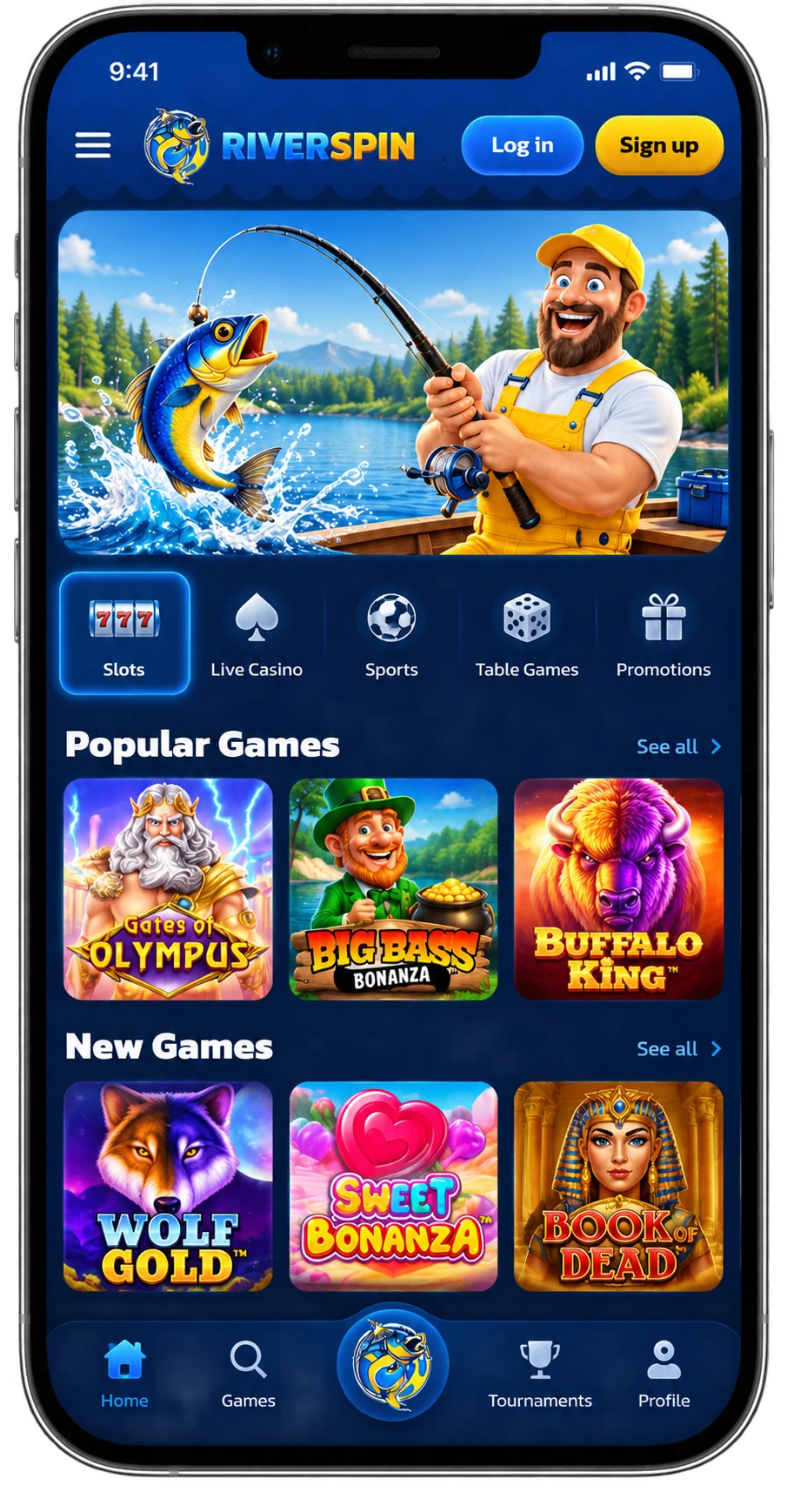 La app de Riverspin Casino